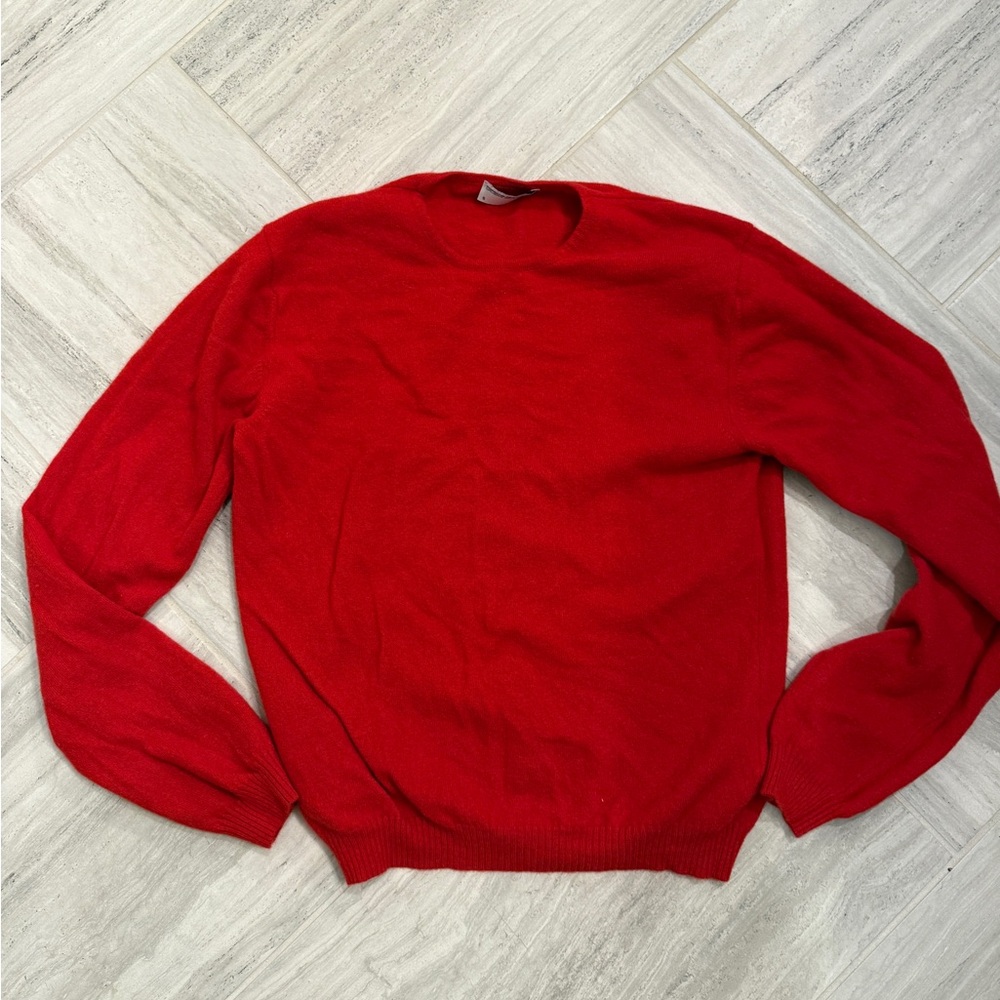 Vintage Porsche Design Red Wool/Cashmere Crewneck Sweater